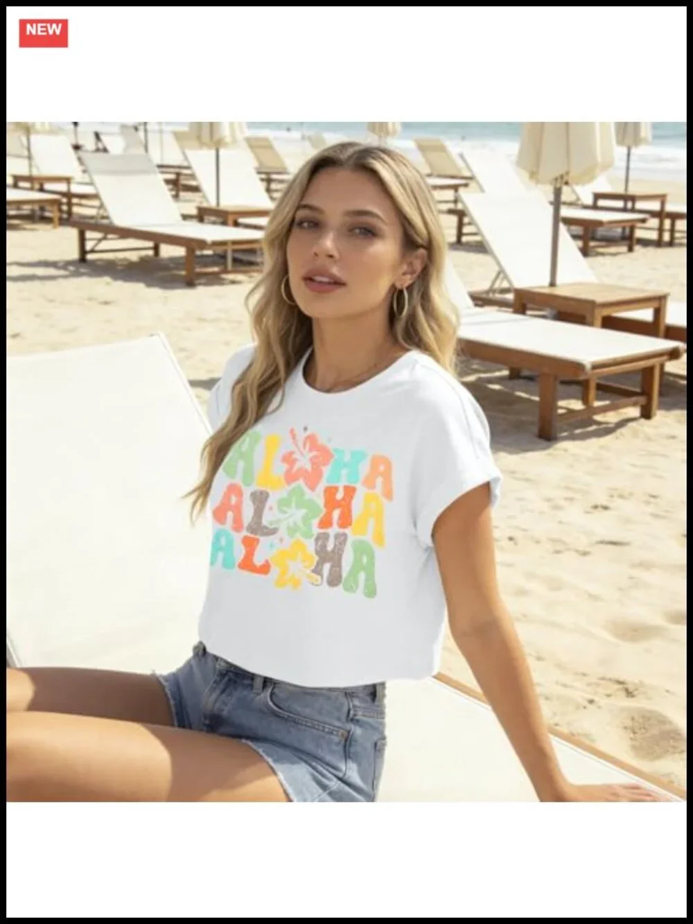 Women's Cropped Hawaiian T-Shirt Floral Graphic Beach Tee Tropical Vacation Top